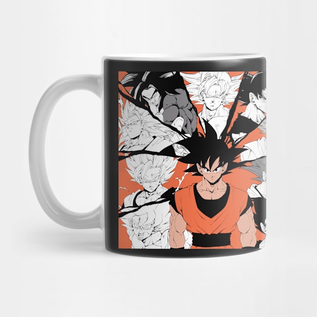 Son Goku all transformations by PGasbarroneArt